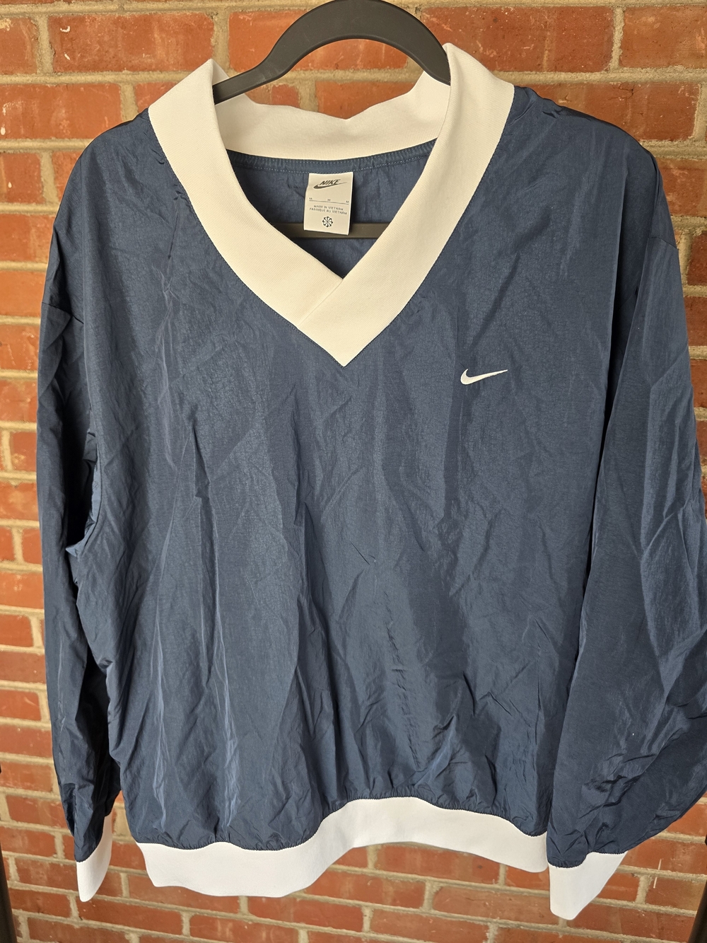 Nike Navy Pullover with White Collar
